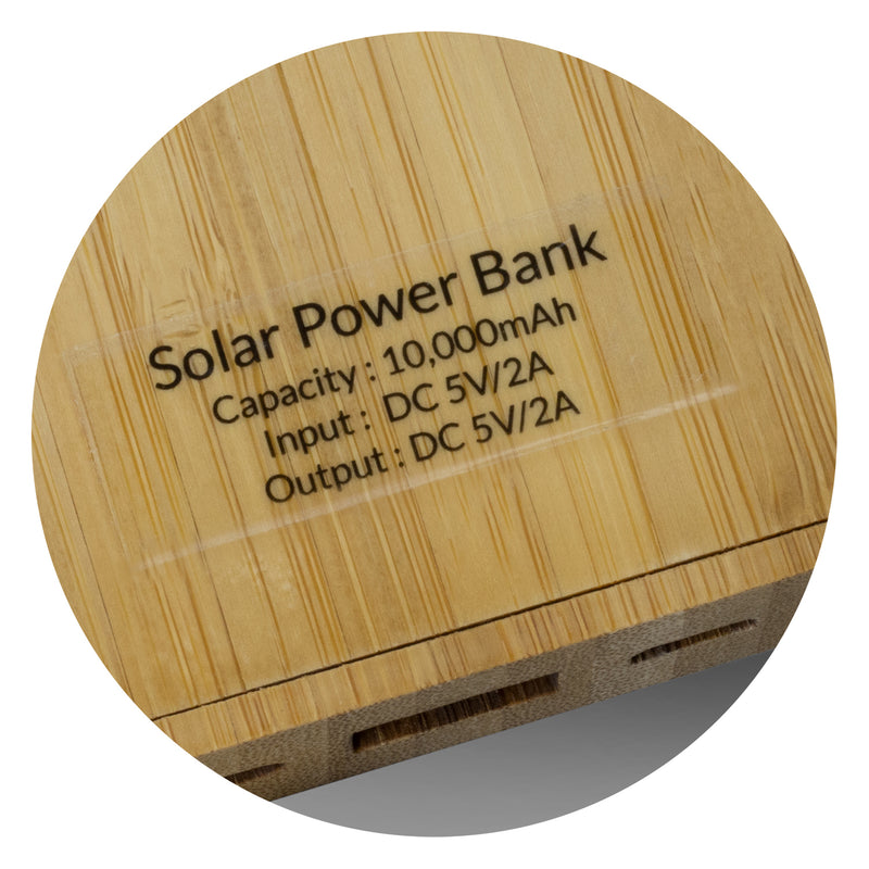 NATURA Bamboo Solar Power Bank AUS