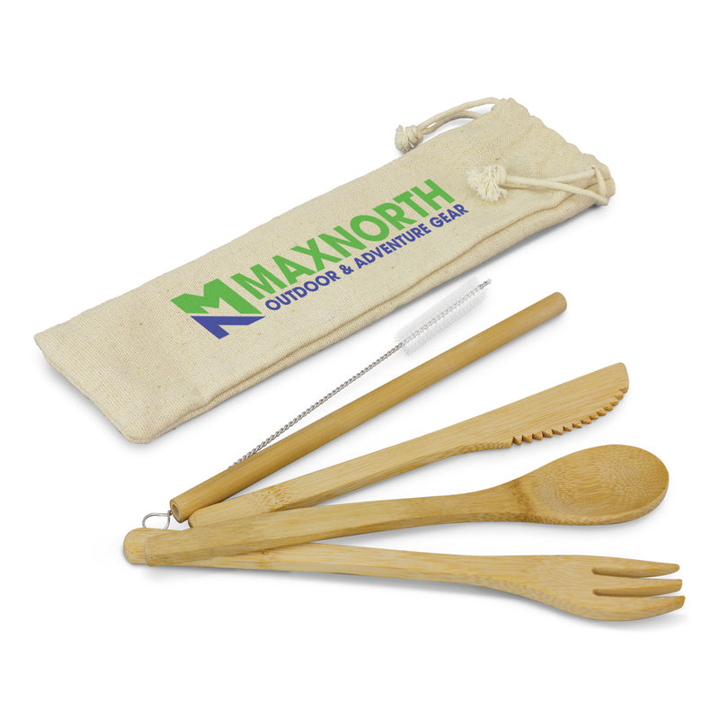 agogo Bamboo Cutlery Set