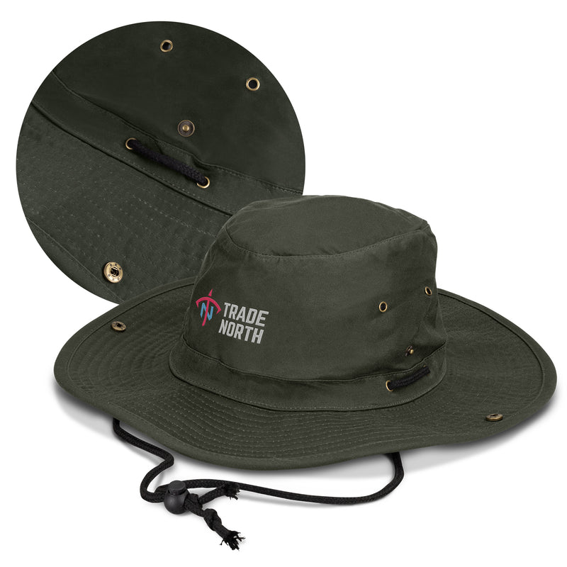 agogo Oilskin Wide Brim Hat