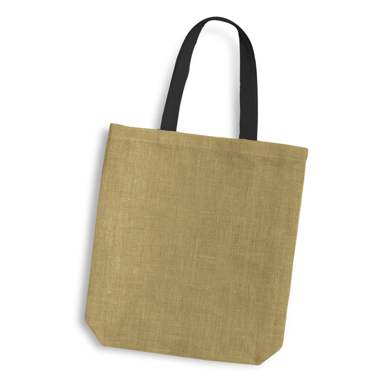 agogo Thera Jute Tote Bag - Coloured Handles