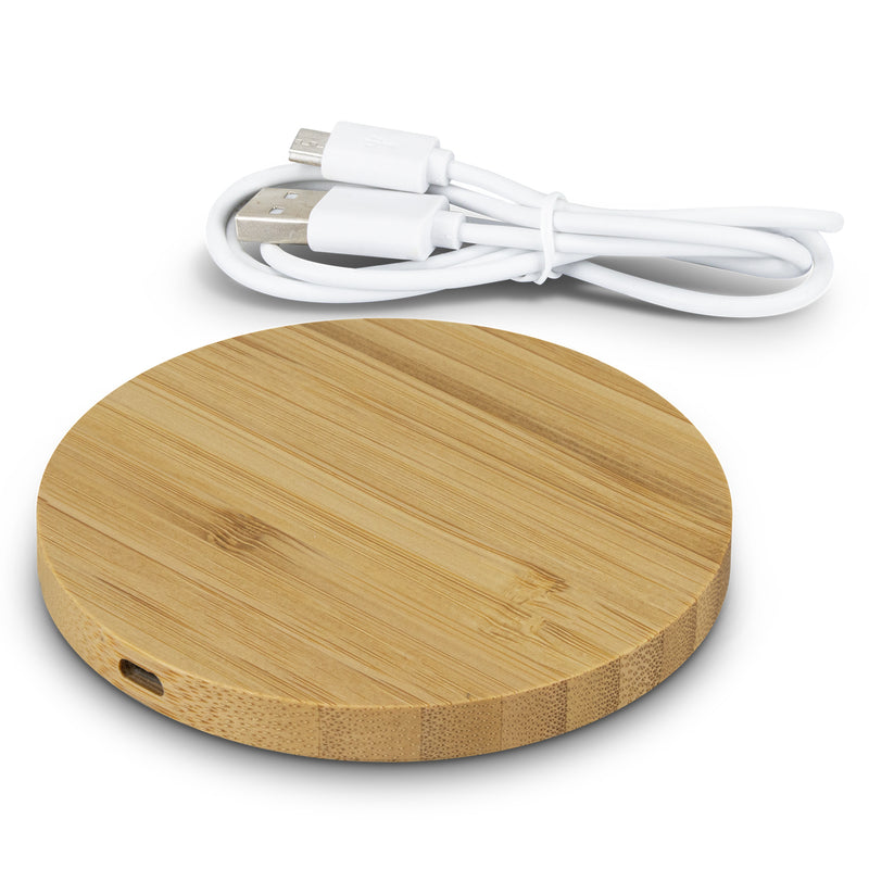 agogo Vita Bamboo Wireless Charger - Round