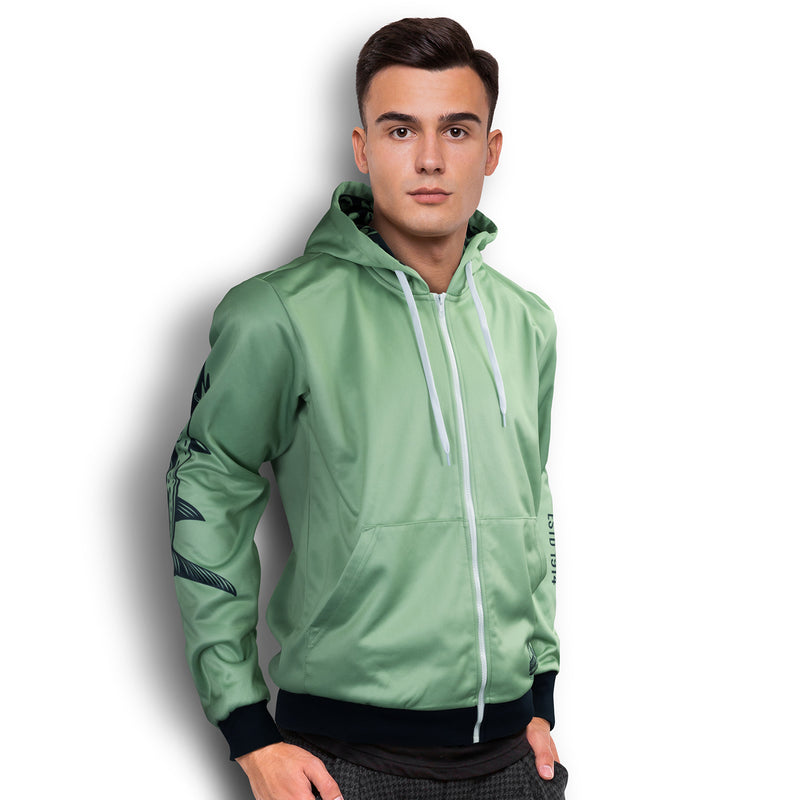 agogo Custom Mens Sports Zipped Hoodie