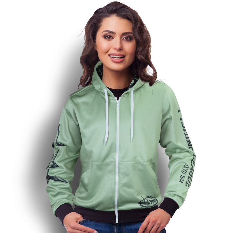 agogo Custom Womens Sports Zipped Hoodie