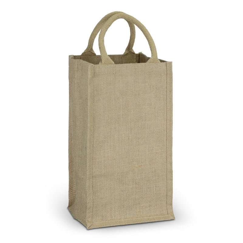 agogo Jute Four Bottle Wine Carrier