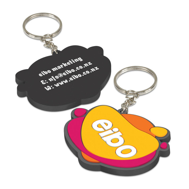 agogo PVC Key Ring Small - One Side Moulded