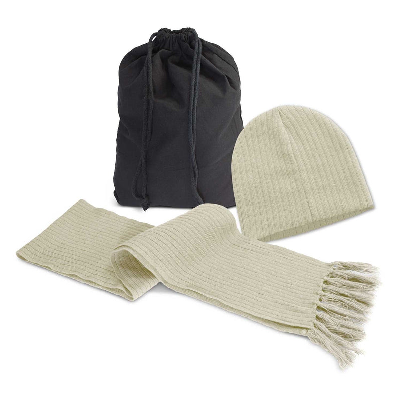 agogo Nebraska Scarf and Beanie Set