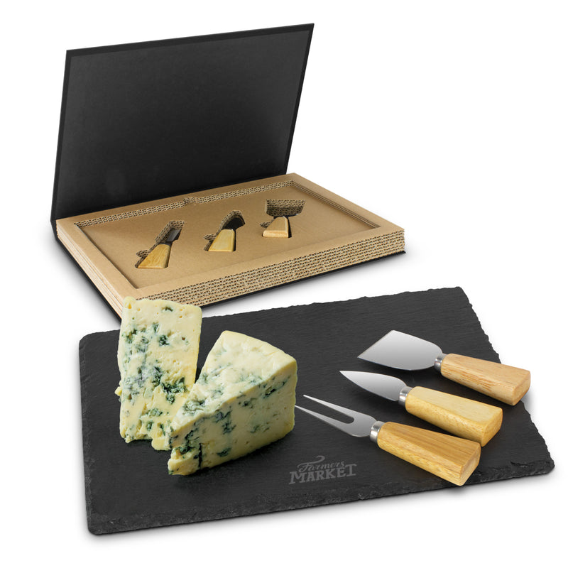 agogo Montrose Slate Cheese Board Set