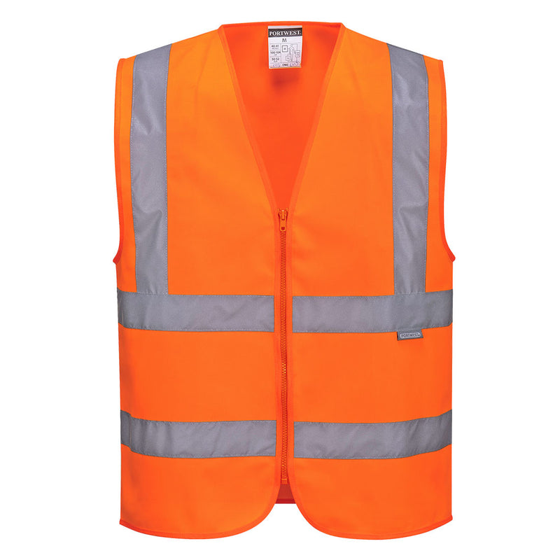 Portwest Hi-Vis Zipped Band & Brace Vest