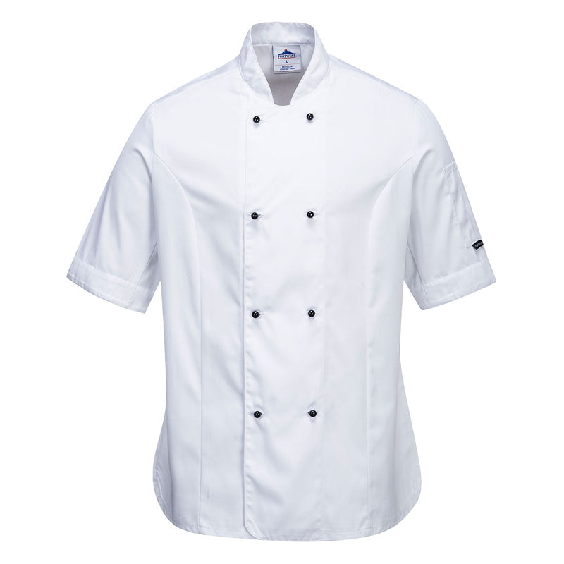 Portwest Rachel Ladies Short Sleeve Chefs Jacket