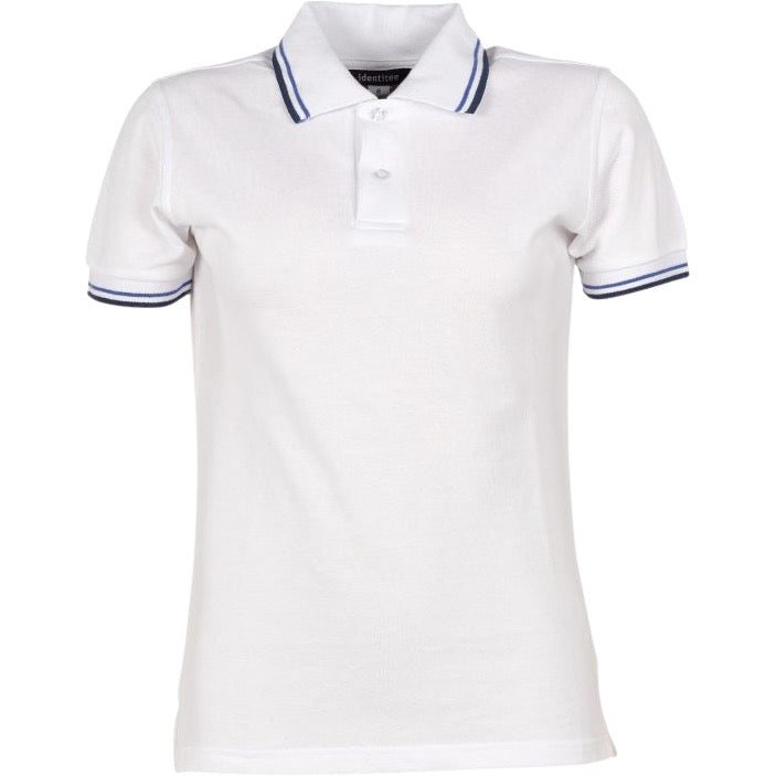 identitee Bobby Womens Premium Cotton Polo w/ Contrast Trim