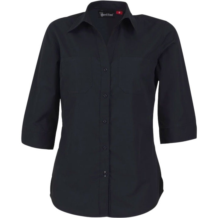 identitee Harley Womens 3/4-Sleeve Ultra Cool Shirt w/ Twin Pockets