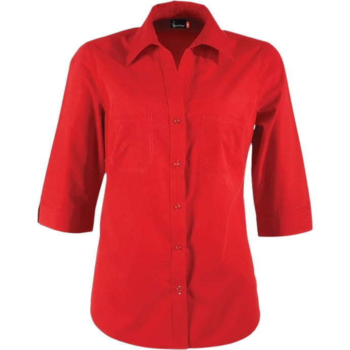 identitee Harley Womens 3/4-Sleeve Ultra Cool Shirt w/ Twin Pockets