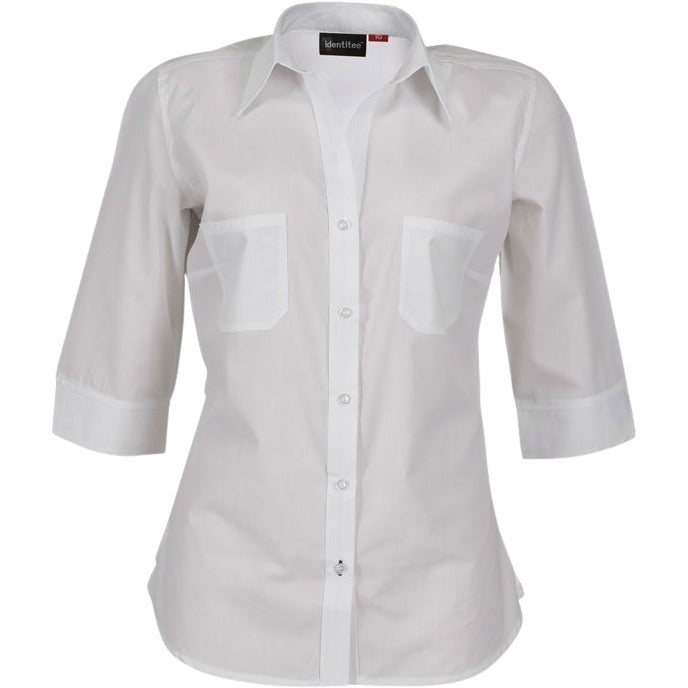 identitee Harley Womens 3/4-Sleeve Ultra Cool Shirt w/ Twin Pockets