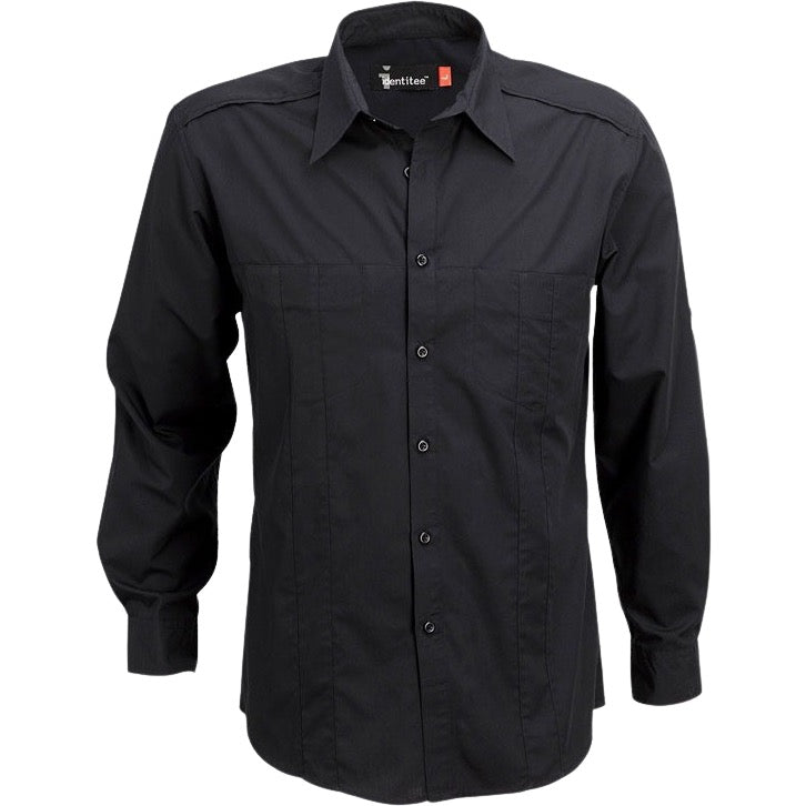 identitee Murray Mens Long-Sleeve Shirt w/ Concealed Pockets & Tab on Sleeve