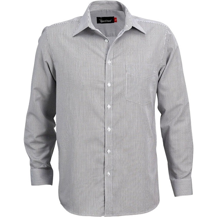 identitee Sussex Mens Long-Sleeve Corporate Check Shirt