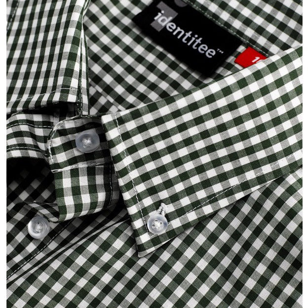 identitee Miller Mens Short-Sleeve Gingham Check