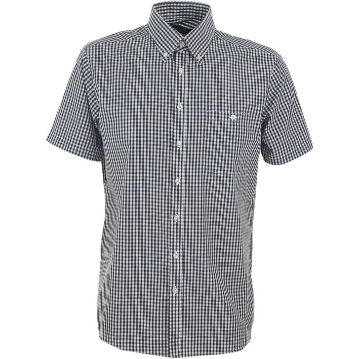 identitee Miller Mens Short-Sleeve Gingham Check