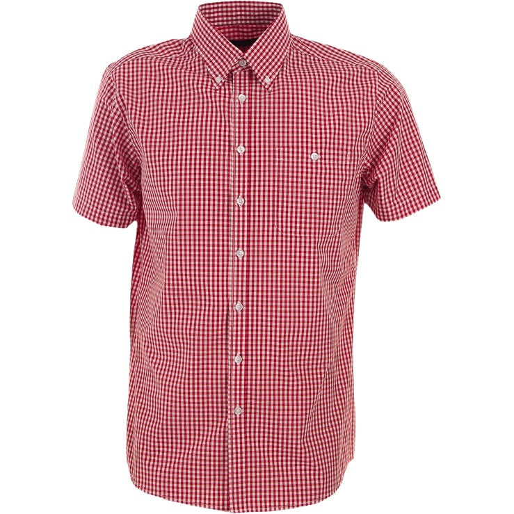 identitee Miller Mens Short-Sleeve Gingham Check