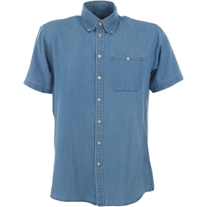 identitee Dylan Mens Short-Sleeve Denim Shirt