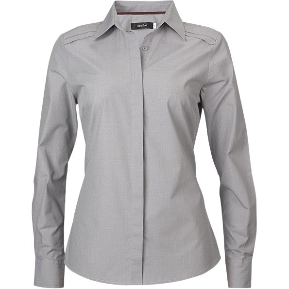 identitee Felix Womens Long-Sleeve Cross Hatch Dress Shirt