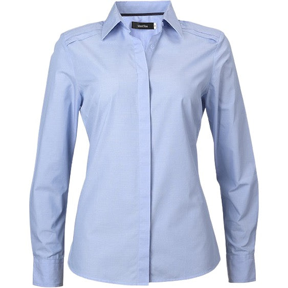 identitee Felix Womens Long-Sleeve Cross Hatch Dress Shirt