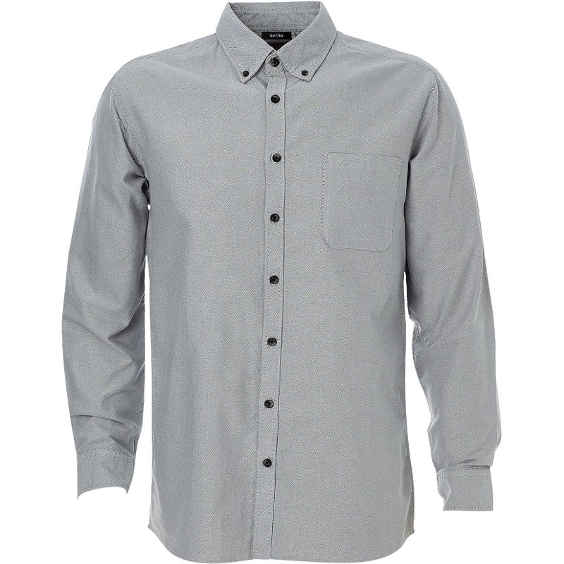 identitee Reuben Mens Long-Sleeve Garment Washed Oxford Shirt