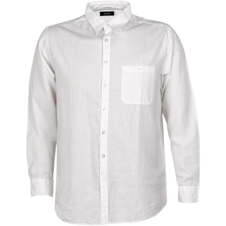 identitee Floyd Mens Long-Sleeve Linen Cotton Shirt