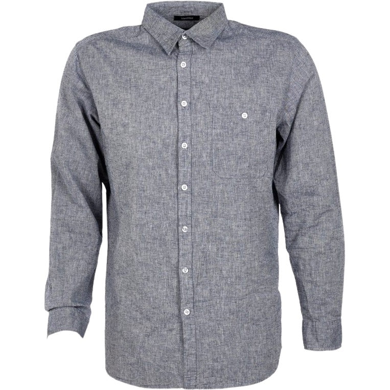 identitee Floyd Mens Long-Sleeve Linen Cotton Shirt