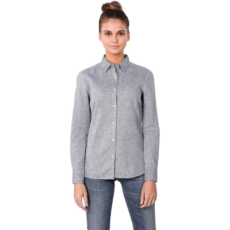 identitee Floyd Womens Long-Sleeve Linen Cotton Shirt