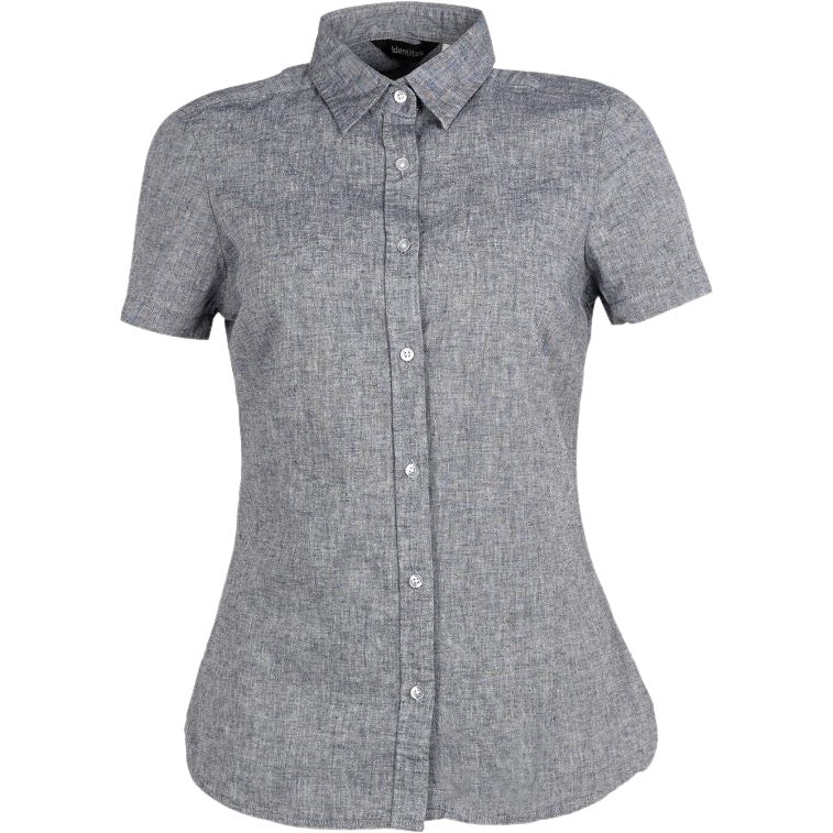 identitee Floyd Womens Short-Sleeve Linen Cotton Shirt