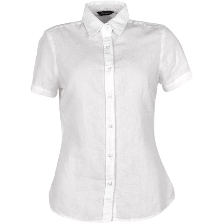 identitee Floyd Womens Short-Sleeve Linen Cotton Shirt