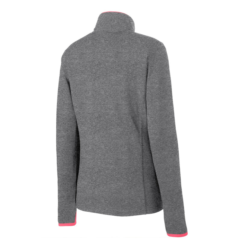 Charcoal Grey Heather/Hot Coral
