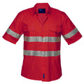 Prime Mover Hi-Vis Lightweight Short Sleeve Shirt with Tape