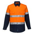 Prime Mover Hi-Vis Two Tone Lightweight Long Sleeve Shirt with Tape