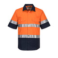 Prime Mover Hi-Vis Two Tone Lightweight Short Sleeve Shirt with Tape