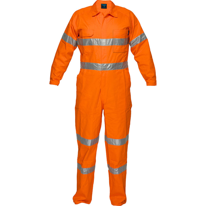 Prime Mover Lightweight Orange Coveralls with Tape