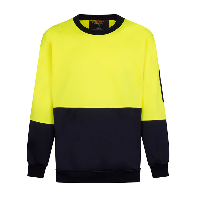 Prime Mover Crew Neck Single Brush Fleece Jumper