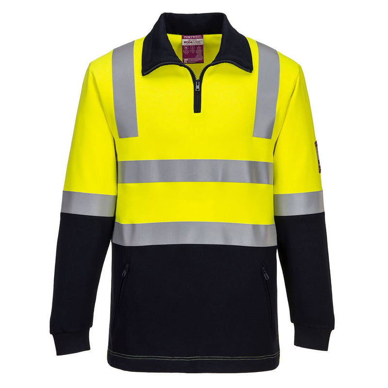 Portwest Flame Resistant Hivis Brushed Fleece