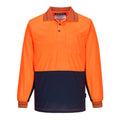 Prime Mover Long Sleeve Micro Mesh Polo