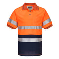 Prime Mover Short Sleeve Micro Mesh Polo with Tape