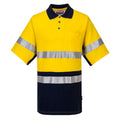 Prime Mover Short Sleeve Cotton Pique Polo with Tape
