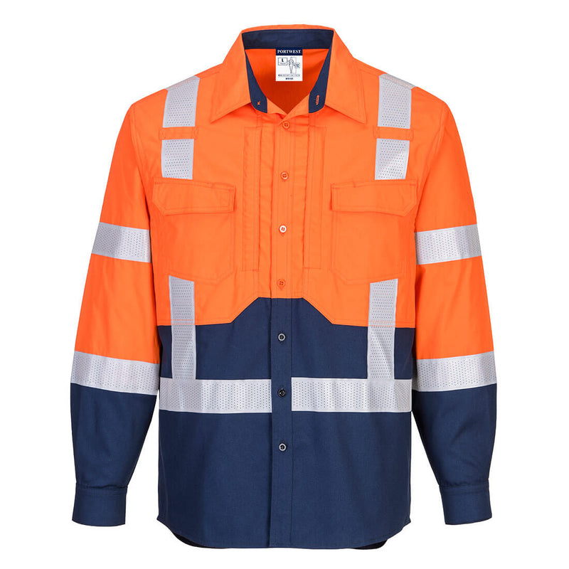 Portwest Hi-Vis Stretch Long Sleeve Shirt