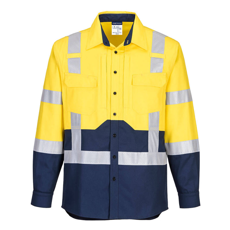 Portwest Hi-Vis Stretch Long Sleeve Shirt