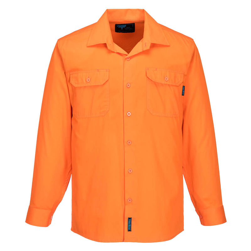 Prime Mover Hi-Vis Lightweight Long Sleeve Shirt