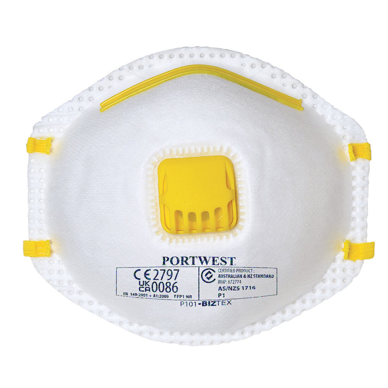 Portwest FFP1 Valved Dust Mist Respirator