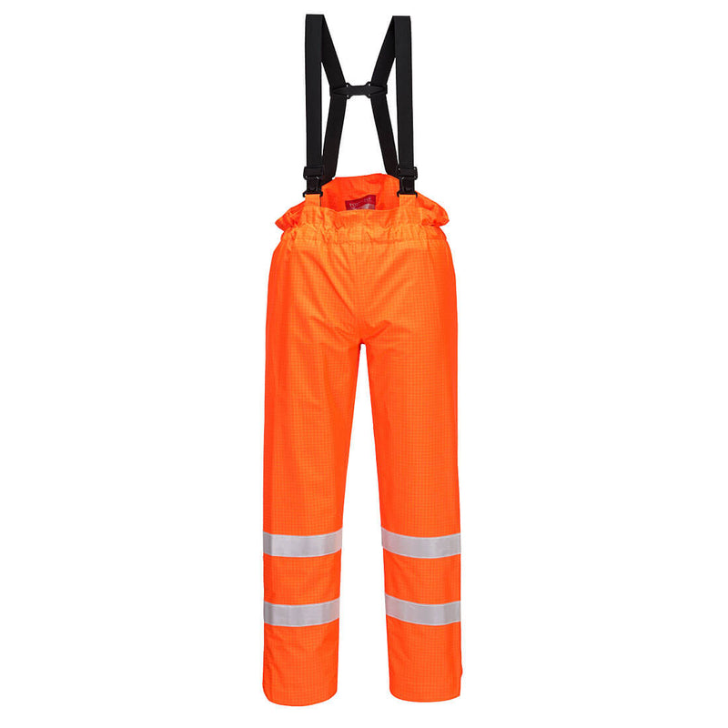 Portwest Bizflame Rain Unlined - Hi-Vis Antistatic FR Pants