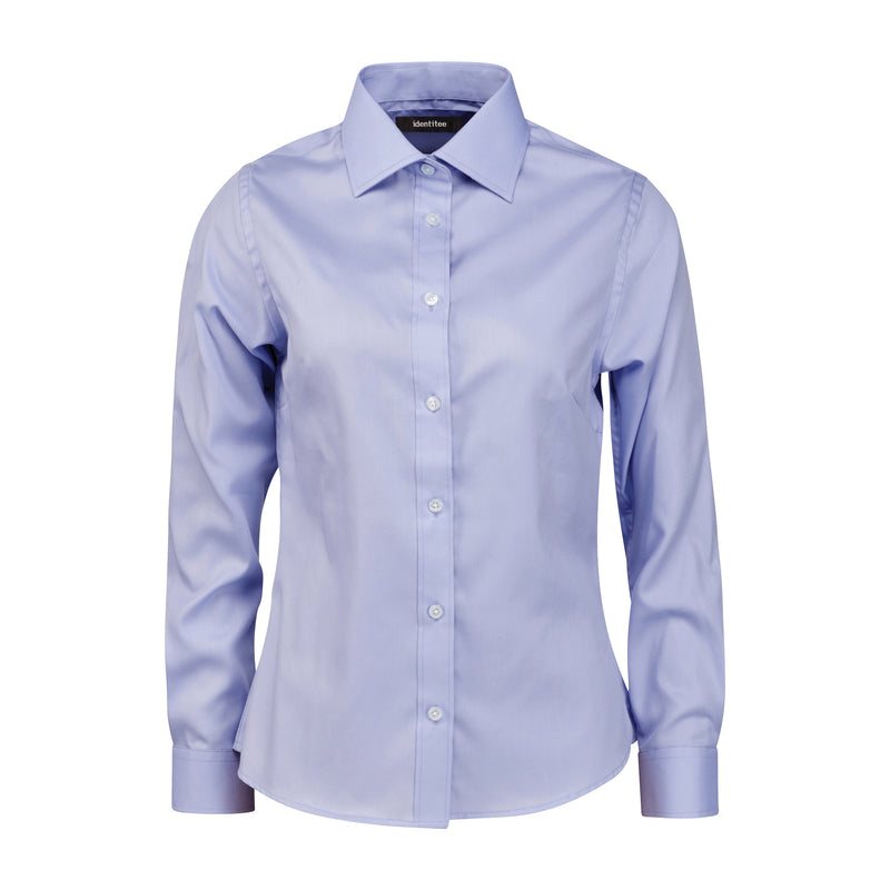 identitee Kingston Womens Kingston 100% Cotton Premium Traveller Business Shirt