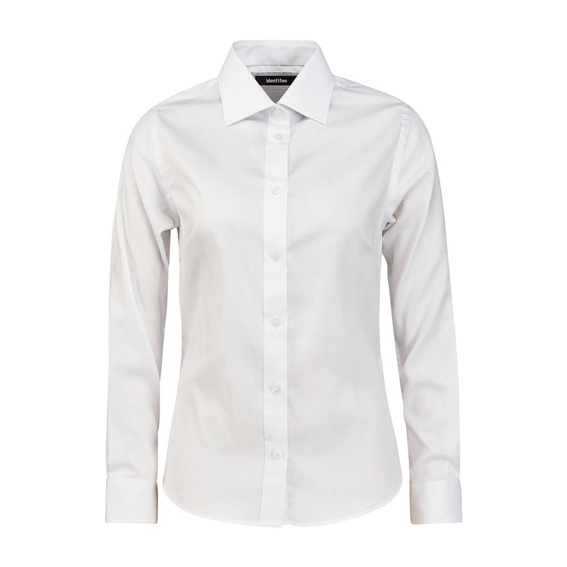 identitee Kingston Womens Kingston 100% Cotton Premium Traveller Business Shirt