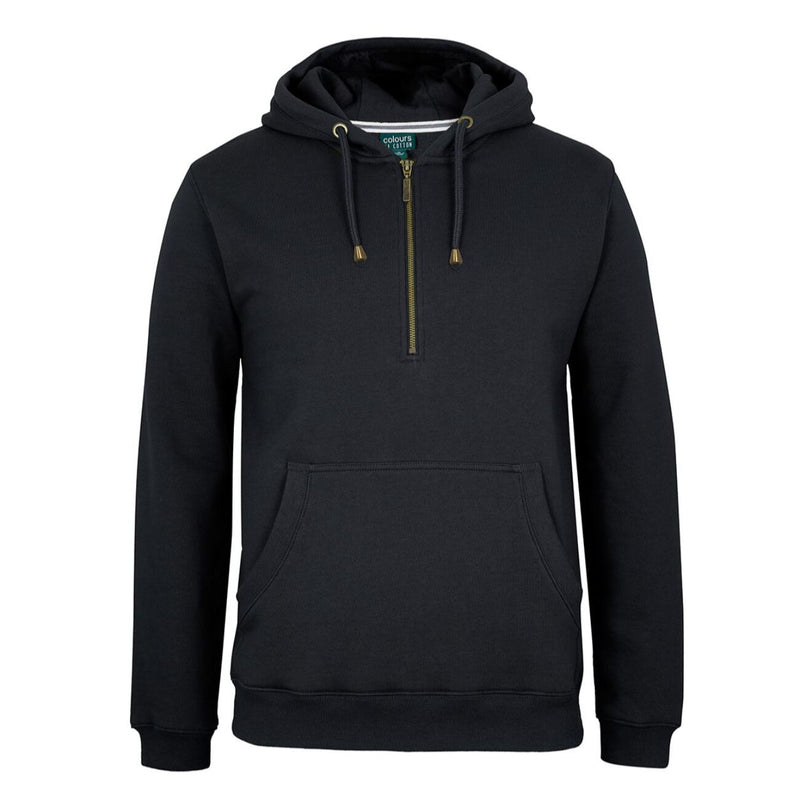 Colours of Cotton 1/2 Brass Zip Hoodie