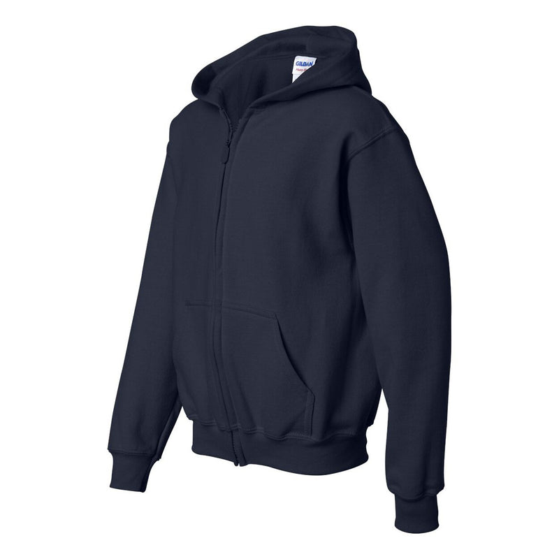 Gildan Heavy Blend Youth Full Zip Hooded Sweatshirt